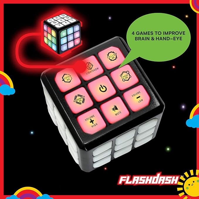 Winning Fingers Flashing Cube Electronic Memory & Brain Game | 4-in-1 Handheld Game for Kids and Kidzlane Doctor Kit | Kids Doctor Playset With Electronic Stethoscope