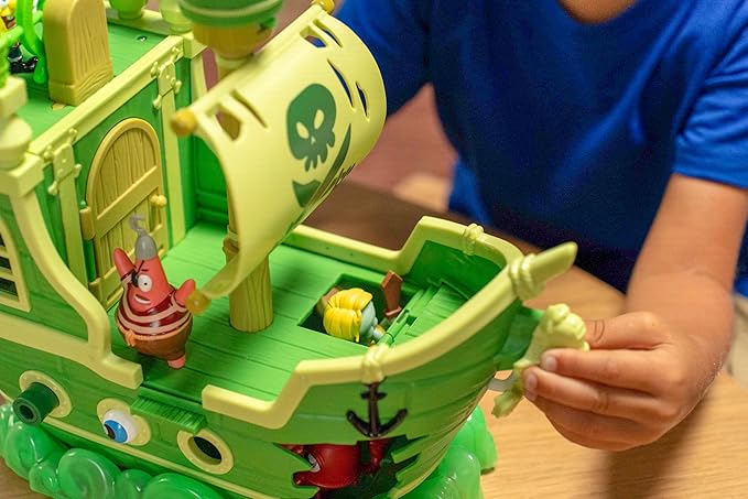 Spongebob Squarepants Movie: The Search for Squarepants - The Flying Dutchman’s Ship Playset with 6 Exclusive Figures, Lights, Motion & Hidden Features for Kids Ages 3+