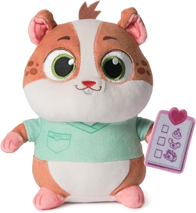 Vida The Vet, Popcorn Plush Toy, 7-Inch Tall Stuffed Animals with Super-Soft Fur, Kids Toys for Girls & Boys Ages 3 and up