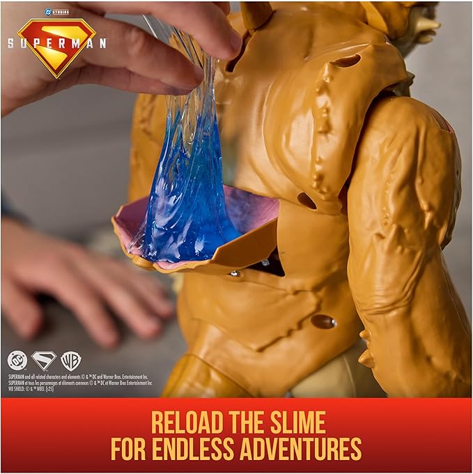 DC Comics, Superman, Superman Vs. Kaiju Slime Battle, Action Figure with GiantKids Playset, Super Heroes Toys for Boys and Girls Ages 4 and Up