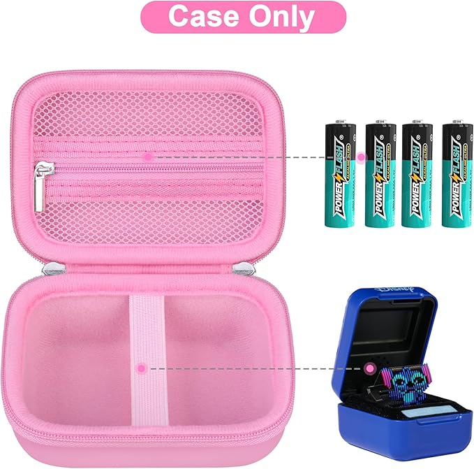 Canboc Hard Carrying Case for Bitzee Magicals/Bitzee Disney/Bitzee Interactive Toy Digital Pet, Virtual Electronic Pets Kids Toys Storage Bag, Pink (Case Only)