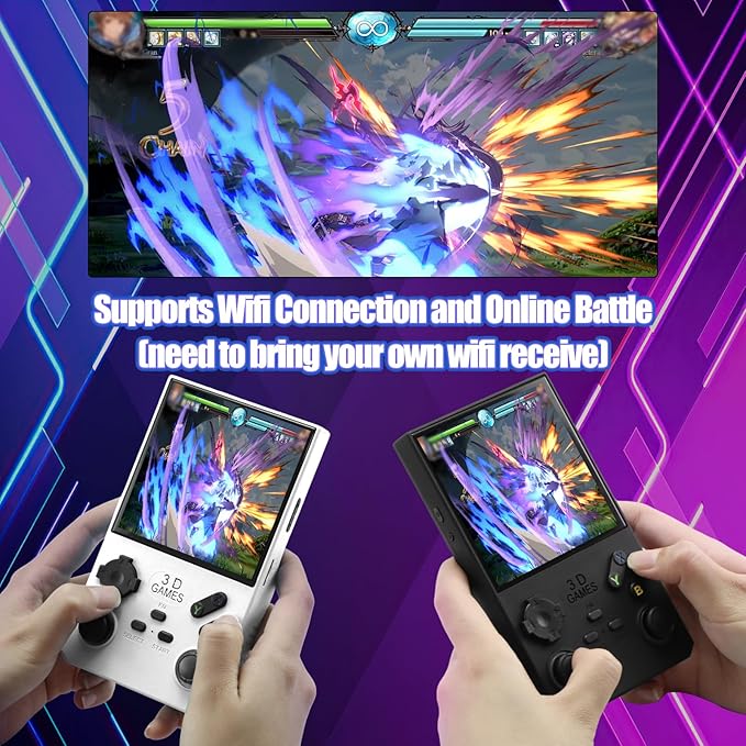 2026Newly Upgraded V40 MAX Retro Handheld Game Console with 256G Built-in 20000+ Classic Games, 4.0 Inch 4K HD IPS Screen Open Source Linux System, 4000mAh Battery, Portable Pocket Video Game Console