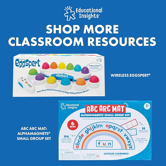Educational Insights Time to Learn Small Group Activity Set - Kids Clock Toy, Teaching Clock for Kids Games, Practice How to Tell Times on Analog & Digital Clocks, Fun Classroom Resource, Ages 6+