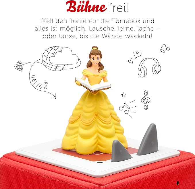 tonies Disney Audio Figure for Toniebox, Beauty and The Beast, Original Audio Play for The Film, Audio Play for Children from 4 Years, Playing Time Approx. 59 Minutes