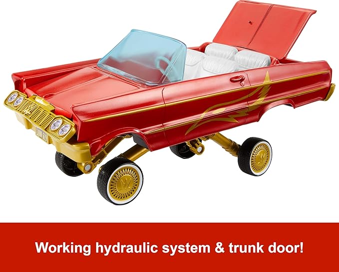 Mattel WWE Action Figure & Toy Vehicle Set, Rey Mysterio Main Event Figure & Lucha Low Rider Car with Launching Action & Hydraulics (Amazon Exclusive)