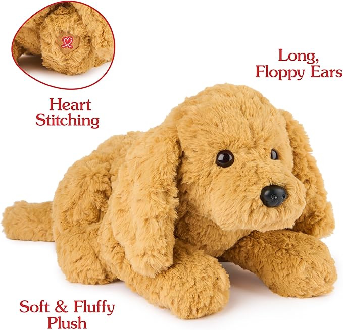 GUND Muttsy Dog Plush, Premium Plush Puppy Stuffed Animal for Ages 1 and Up, Brown, 14”