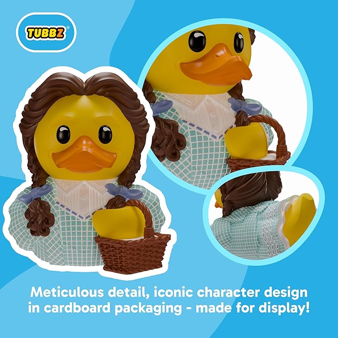 TUBBZ Boxed Edition: Wicked for Good - Dorothy Gale Cosplaying Rubber Duck Vinyl Figure – Official Collectible for Fans of Wicked