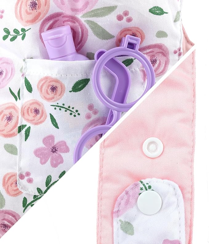 GAGAKU Toy Baby Dolls Carrier for Kids, Reborn Baby Doll Carrier Accessories for Toddlers & Girls - Rose