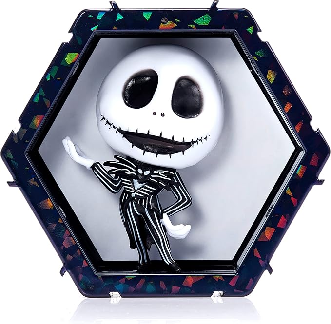 Wow! PODS Jack Skellington - The Nightmare Before Christmas | Official Disney Classic Light-Up Bobble-Head Figure | Collectables, Toys & Gifts | Number 178 in Series, Black and White
