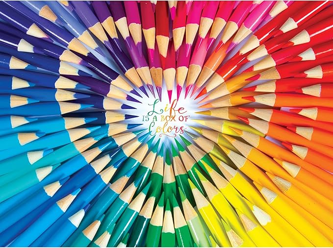 RoseArt - Kodak Premium - Life is a Box of Colors - 1000 Piece Jigsaw Puzzle for Adults