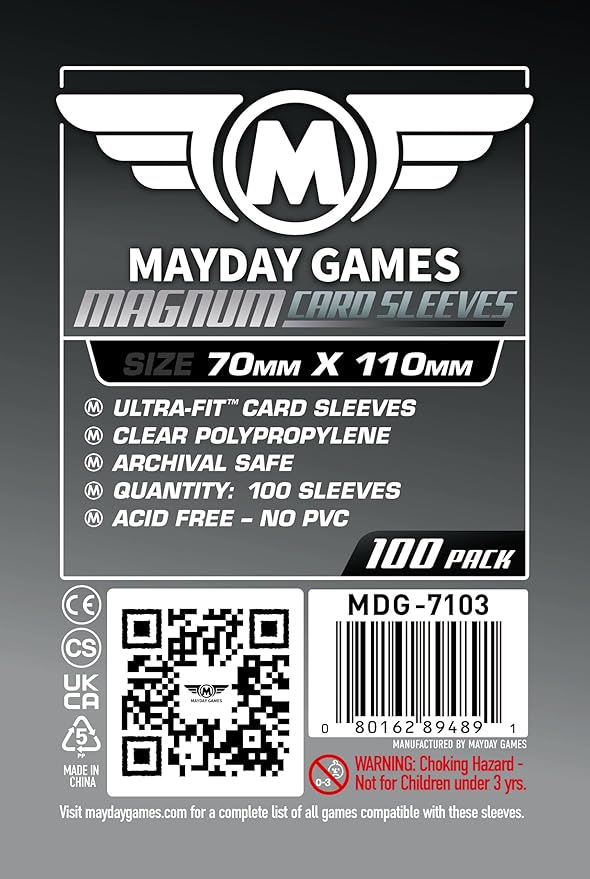 Mayday Games Scythe Game Accessory -Standard Compatible Card Sleeve Bundle