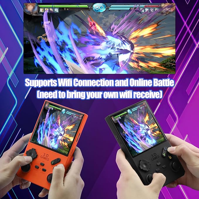 2026Newly Upgraded V40 MAX Retro Handheld Game Console with 256G Built-in 20000+ Classic Games, 4.0 Inch 4K HD IPS Screen Open Source Linux System, 4000mAh Battery, Portable Pocket Video Game Console