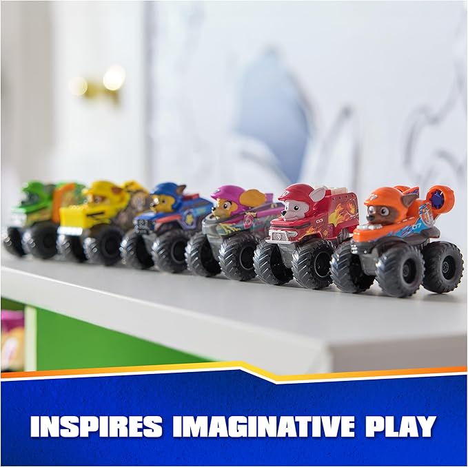 Paw Patrol: Rescue Wheels, 6-Piece Pup Squad Racers, Toy Cars Gift Set, Kids Toys for Boys & Girls Ages 3 and Up