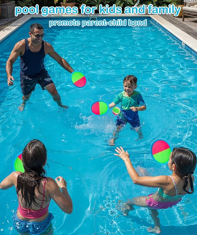 Kids Toys Toss and Catch Game Set Easter Basket Stuffers for Kids Toddler, Toys for 3 4 5 6 7 8 Year Old Boys Girls Birthday Gift, Yard Outdoor Games for Kid Ages 4-8 8-12 Beach Pool