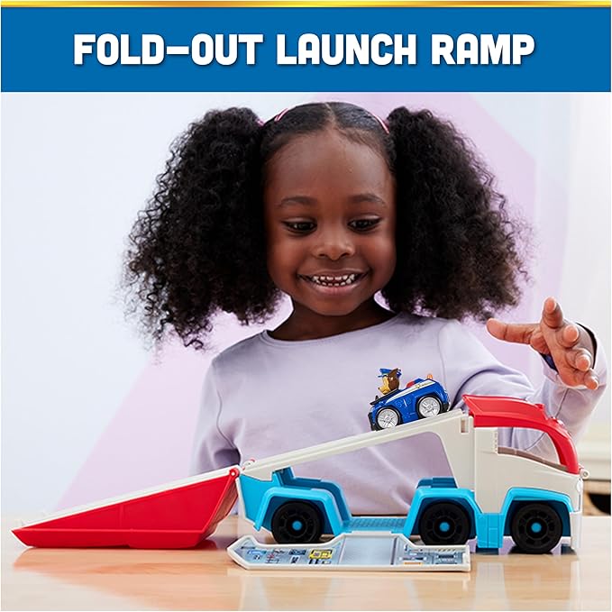 Paw Patrol: Pup Squad Patroller Team Vehicle, Toy Truck with Collectible Chase Toy Car, Kids Toys for Boys & Girls Ages 3+