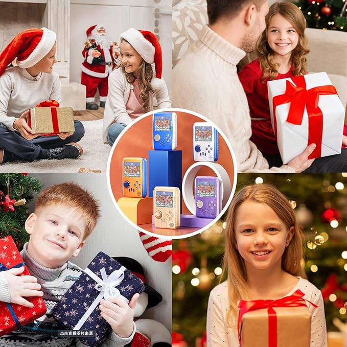 Kid Mini Handheld Retro Games Console Built in 666 Classic Games, Portable Handheld Video Games Console, 3 Inch Screen, 1020mAh Battery, Christmas Birthday Present Game Player for Boy Girl