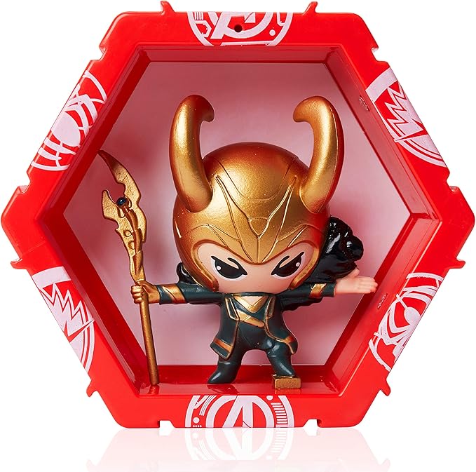WOW! PODS Avengers Collection - Loki | Superhero Light-Up Bobble-Head Figure | Official Marvel Collectable Toys & Gifts