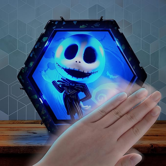 Wow! PODS Jack Skellington - The Nightmare Before Christmas | Official Disney Classic Light-Up Bobble-Head Figure | Collectables, Toys & Gifts | Number 178 in Series, Black and White