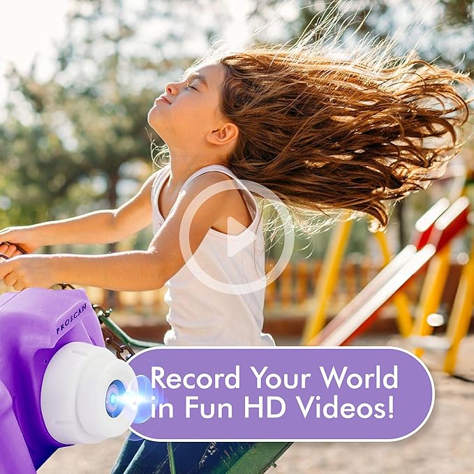 PROSCAN Kids Digital Camera - Children's Camera for Boys and Girls | 1080 Rechargeable Camera for Kids | Game Feature | Video | Gift Ideas