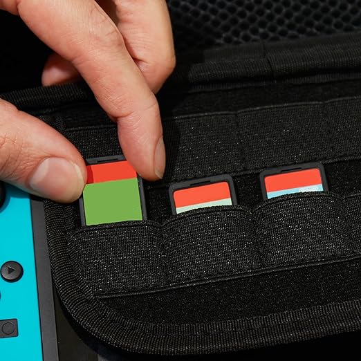 Numskull Wicked Hard Shell Travel Case for Nintendo Switch and OLED Model Console - Fits 10 Games and Switch Accessories
