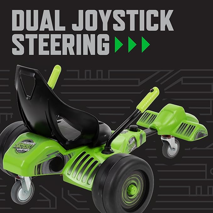 Huffy Green Machine Vortex 12V Battery Powered Ride On, Ideal for Ages 8+, Easy to Operate, Adjustable Frame, Endless Fun, Balanced Spins and Wheelies, 8 MPH, Max Weight 150 Pounds