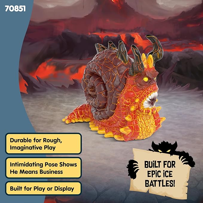 Schleich Eldrador - Lava Snail Figurine - Monster Animal Toys for Boys and Girls - Beast Creature Figures for Ages 7+ | 70851