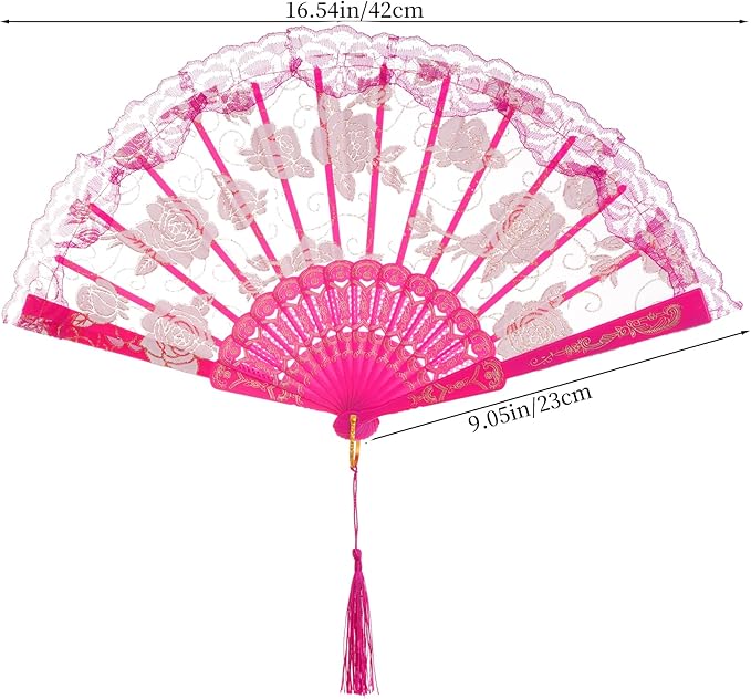 obmwang 5 Pieces Girls Tea Party Supplies Tea Party Gloves Hats Girls Kids Tea Party Necklace Fan for Girls Tea Party Costume