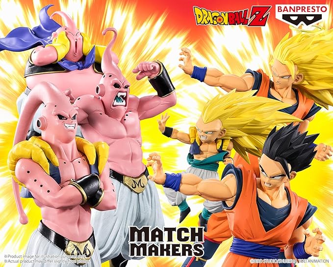 Banpresto - Dragon Ball Z - Majin Buu (vs Super Saiyan 3 Gotenks) Match Makers Figure