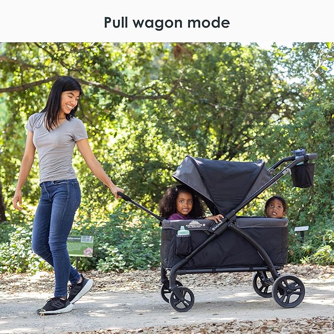 Baby Trend Expedition® LTE 2-in-1 Stroller Wagon, Madrid Black