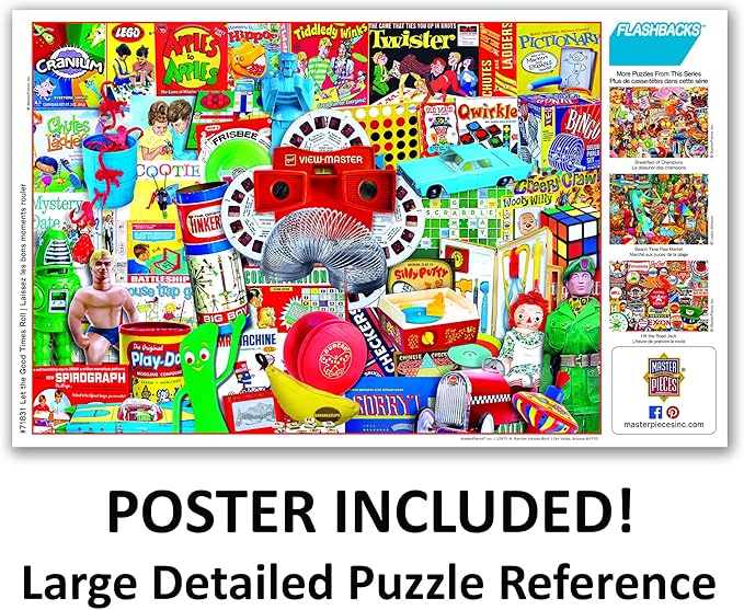 MasterPieces - 1000 Piece Jigsaw Puzzle, Let the Good Times Roll, Fun for Adults, Family, Kids, Non-Glare Finish, 19.25" x 26.75"