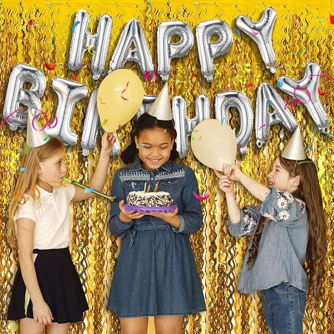 Gold Streamers Backdrop Curtains, Golden Birthday Party Decorations, Gold Wall Decor, Graduation Party Decorations, Bachelorette Parties Favor, Anniversary Decor, New Years Eve Party Supplies 2025