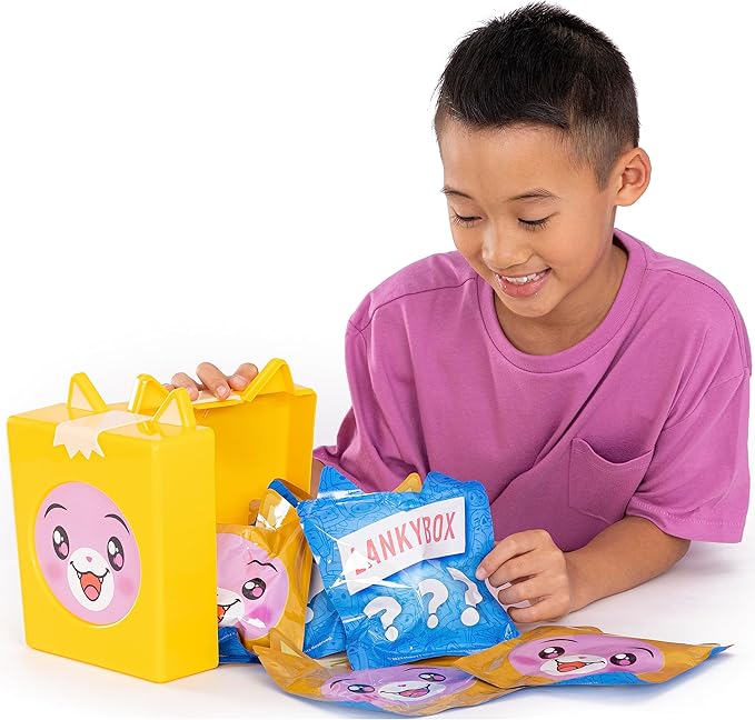 LankyBox Mini Foxy Mystery Box Foxy Mystery Box with 9 Exciting Toys to Discover Inside, Officially Licensed LankyBox Merch