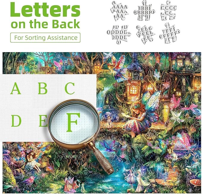 Blueforest - Fantasy Elf World - 1000 Piece Jigsaw Puzzle for Adults Challenging Funny Family Puzzle Perfect for Game Nights Finished Puzzle Size is 27.55 x 19.68 inches