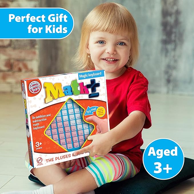 Small World Toys Addition and Subtraction Games, Preschool Math Counting Toys, Kindergarten Math Games Board for Ages 3+ Preschool Learning Activities Educational Toys, Learning Gift for Kids