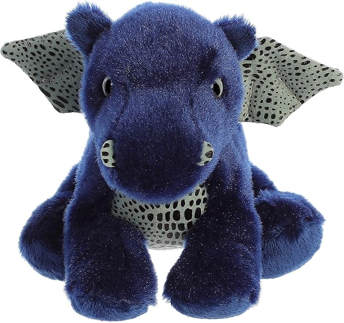 Aurora® Adorable Mini Flopsie™ Sapphire Dragon™ Stuffed Animal - Mini Companions Ready for Playful Adventures - for Kids All Ages, Toddlers, Adults, and Families - Blue 9.5 Inches