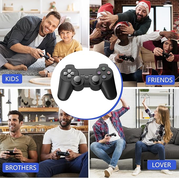 20000+ Games Retro Wireless Game Stick - Retro Game Console with 40 Emulators , 4K HD Output System, Plug and Play Video Game Consoles with 64GB TF Card, 2.4G Wireless Controllers