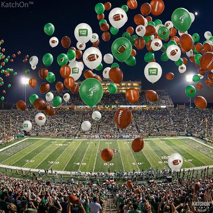 KatchOn Football Balloon Arch Kit - Pack of 80 | Football Party Decorations, Rugby Balloons for Touch Down Party Decorations | Touchdown Sports Theme Football Party Supplies, Birthday Party Decor