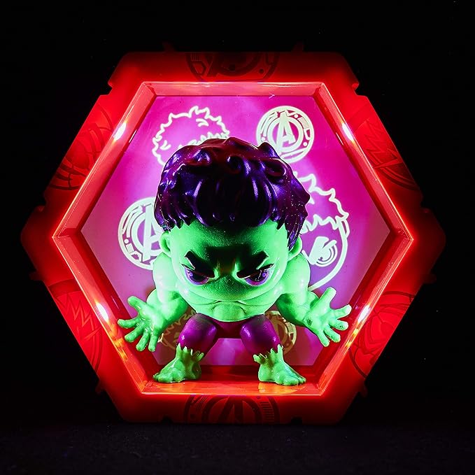 WOW! PODS Avengers Collection - The Incredible Hulk | Superhero Light-Up Bobble-Head Figure | Official Marvel Collectable Toys & Gifts