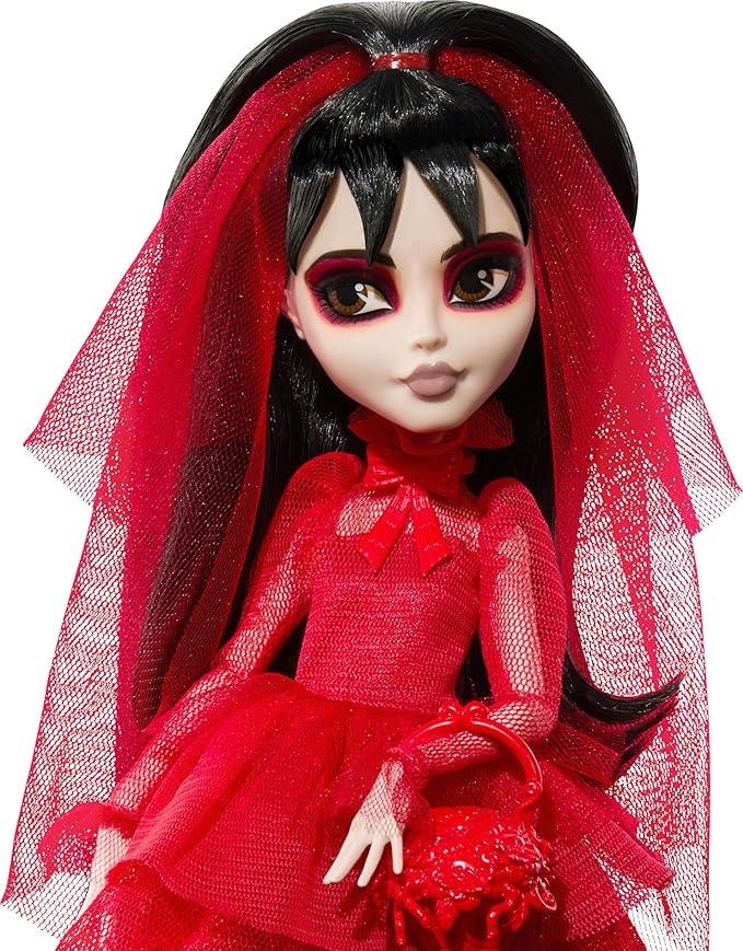 Monster High Skullector Beetlejuice Beetlejuice Doll 2-Pack, Collectible Betelgeuse and Lydia Deetz Set with Accessories and Displayable Packaging