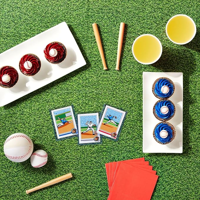 Sparkle and Bash Plastic Grass Tablecloth - Durable Cover for Golf Birthday Decorations - Wide Coverage for Golf Party Table Decoration - Easy-Clean Sports-Themed Tablecloths - 54 x 108 in - Pack of 3