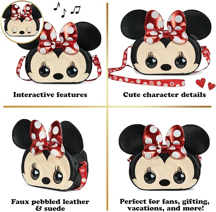 Purse Pets, Disney Minnie Mouse Officially Licensed Interactive Pet Toy & Kids Purse