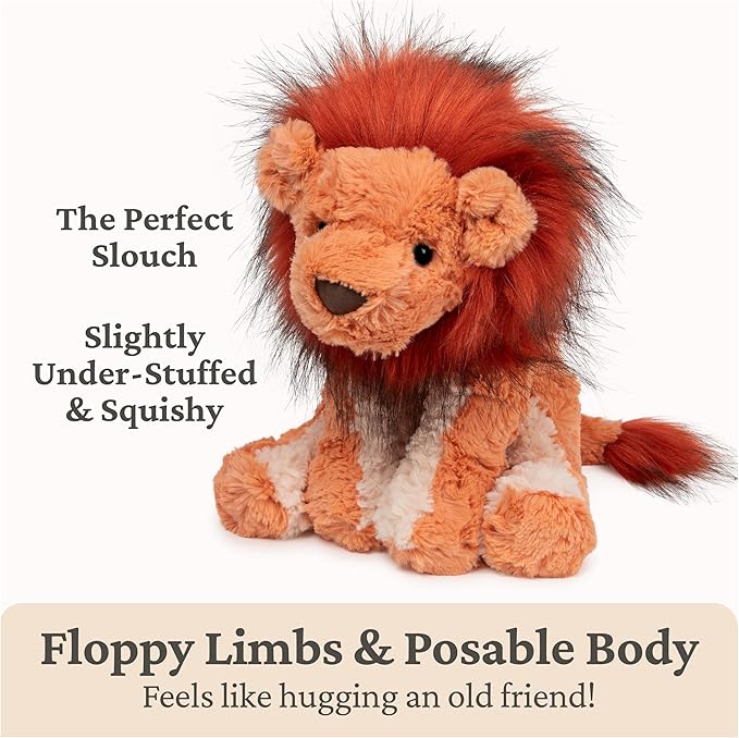 GUND Cozys Collection Lion Plush Stuffed Animal for Ages 1 and Up, Orange/Red, 10"