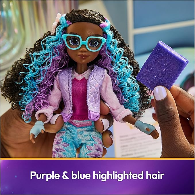 Unicorn Academy, Power of Friendship Layla Doll, Easter Gifts Idea, Dolls & Unicorn Toys for Girls, Includes Book & 5 Fashion Accessories, 9.5”