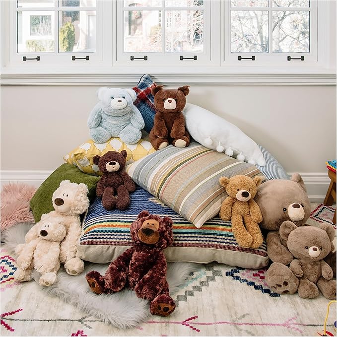 GUND Philbin Classic Teddy Bear, Premium Stuffed Animal for Ages 1 and Up, Chocolate Brown, 12”