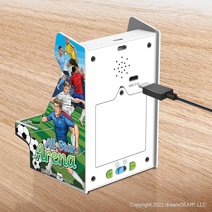 MY ARCADE All-Star Arena Nano Player - 4.5" Fully Playable Portable Mini Arcade Machine with 207 Retro Games, 2.4" Screen Color Display