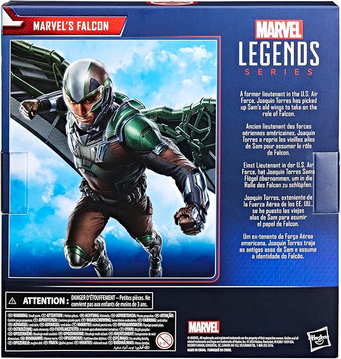 Marvel Legends Series Marvel’s Falcon, Captain America: Brave New World Collectible Deluxe 6 Inch Action Figure