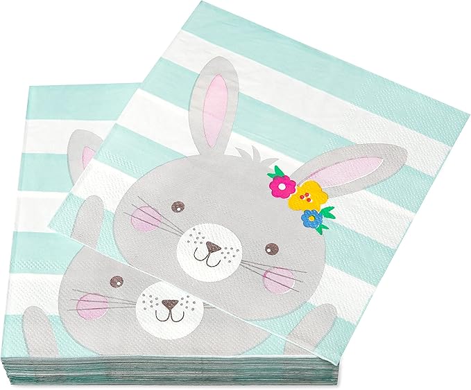 American Greetings 50-Count Lunch Napkins, Easter Party Supplies