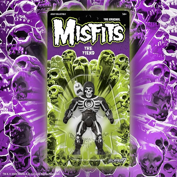 Super7 Vintage Misfits The Fiend - 5.5" Misfits Action Figure with Accessory Classic Music Collectibles and Retro Toys