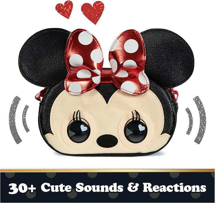 Purse Pets, Disney Minnie Mouse Officially Licensed Interactive Pet Toy & Kids Purse