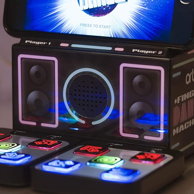Thumbs Up Retro Games Console Arcade Finger Dance Mat Handheld Console Machine, Compatible with iPhone, Samsung and Other Smartphones